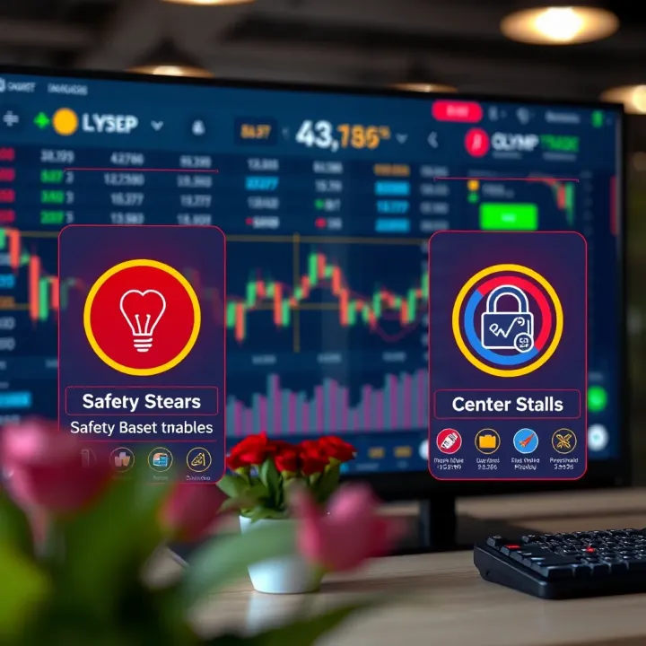 Security and Reliability Features of Olymp Trade Platform Security and reliability indicators illustrating safety measures on trading platforms