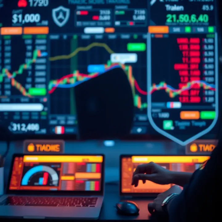 Ensuring Security and Support in Online Trading Platforms Secure digital environment representing online trading security and customer support