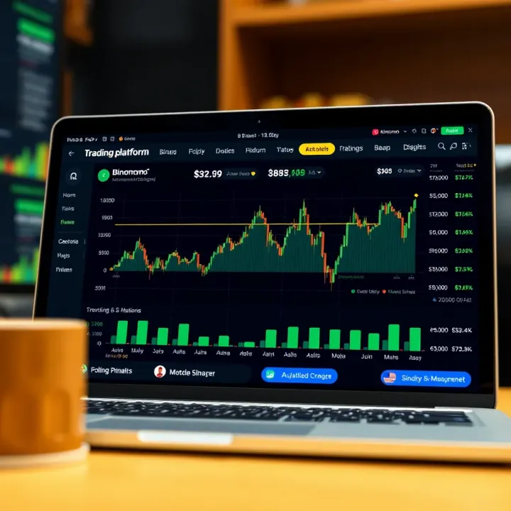 Graph showing online trading platform performance and user ratings