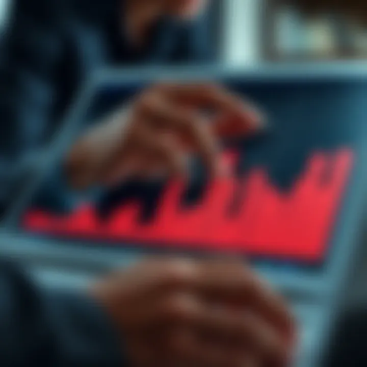 Business graph illustrating profit and loss trends for effective financial decision making