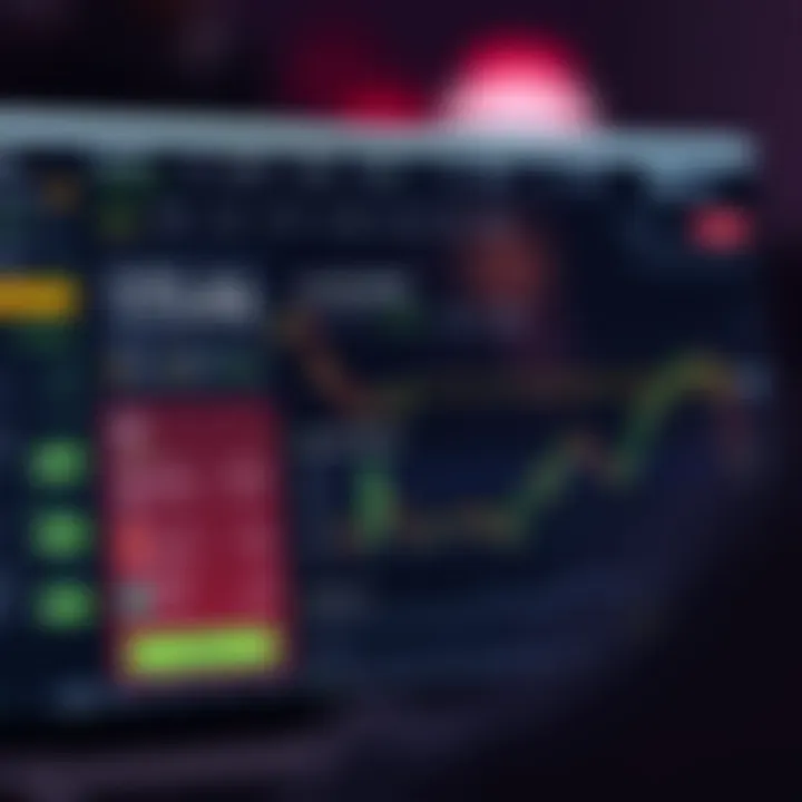 Interface overview of Quotex.io trading platform showing market charts and asset options