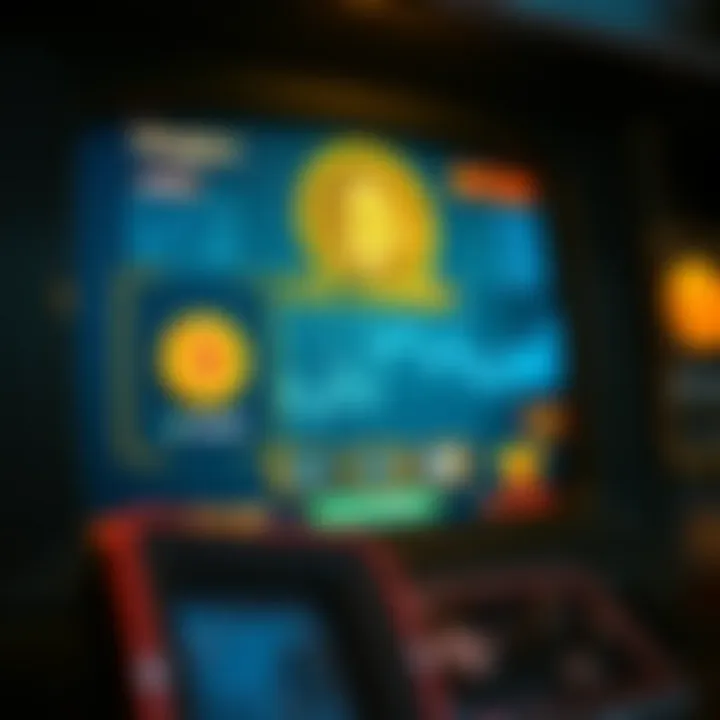 Screenshot of a vintage video game interface featuring early Bitcoin rewards