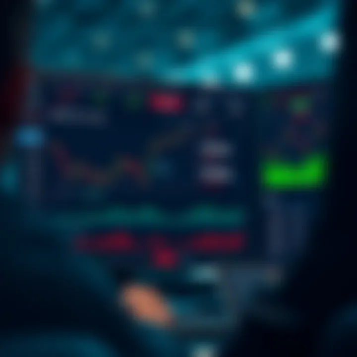 Dashboard interface of Quotex.com showing trading charts and analytics tools