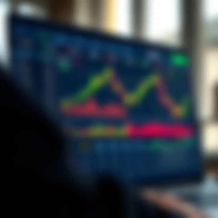 User interface of Quotex trading platform showing asset selection and market charts