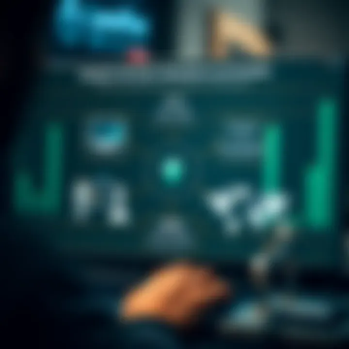 Detailed diagram illustrating key features and operation of binary options trading platforms