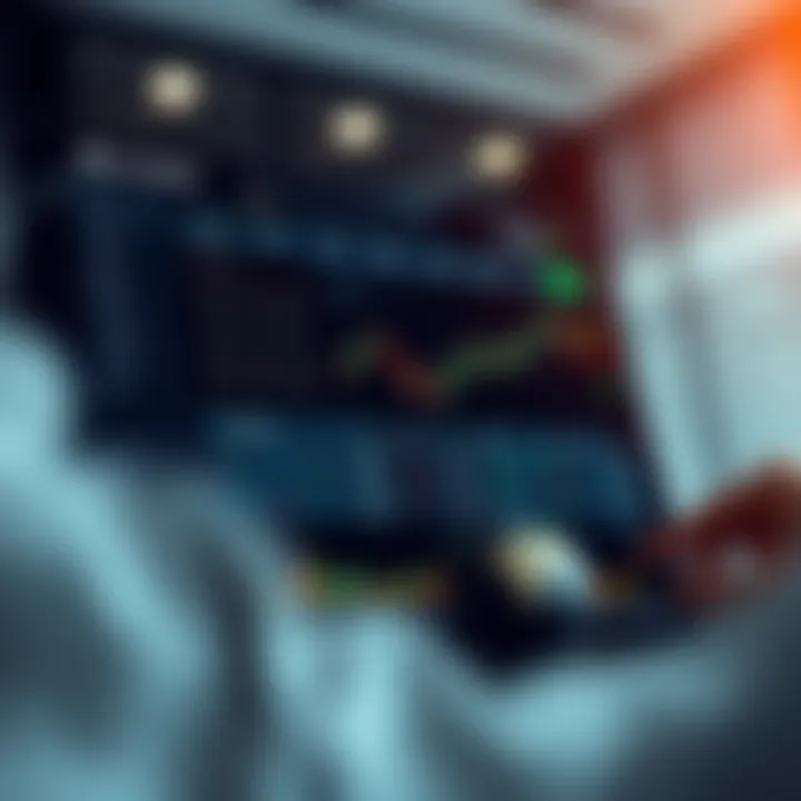 Dashboard displaying various financial assets and trading options on a modern online trading platform