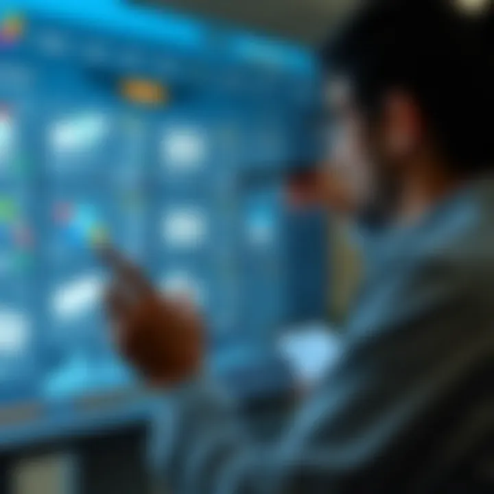 User interacting with a digital platform displaying multiple competitive offers for products