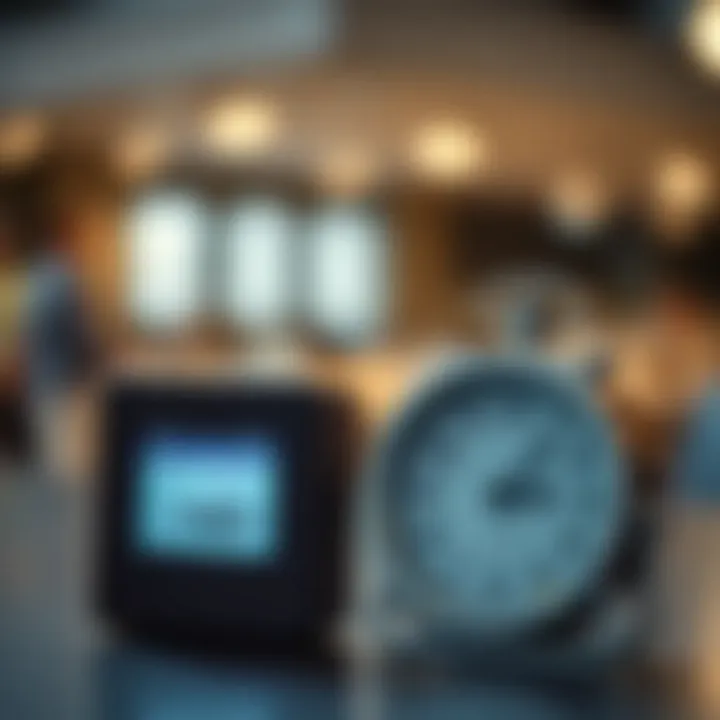 Calendar and clock icons representing withdrawal processing times and transaction speed