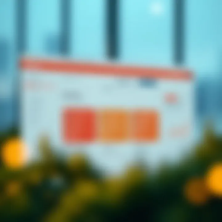 Illustration showing the Quoatex platform interface with key features highlighted