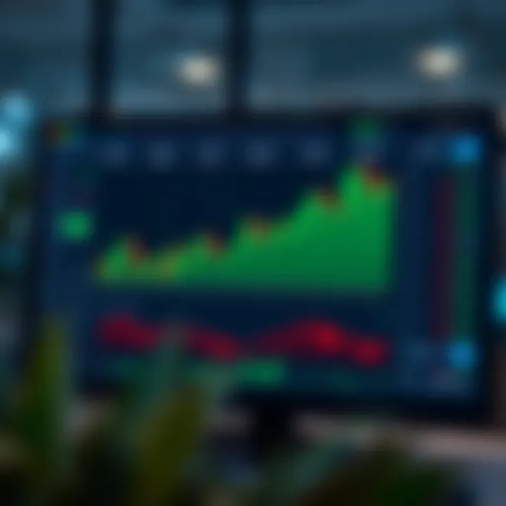 User interface showing Quotex online trading platform dashboard with market charts and trading options