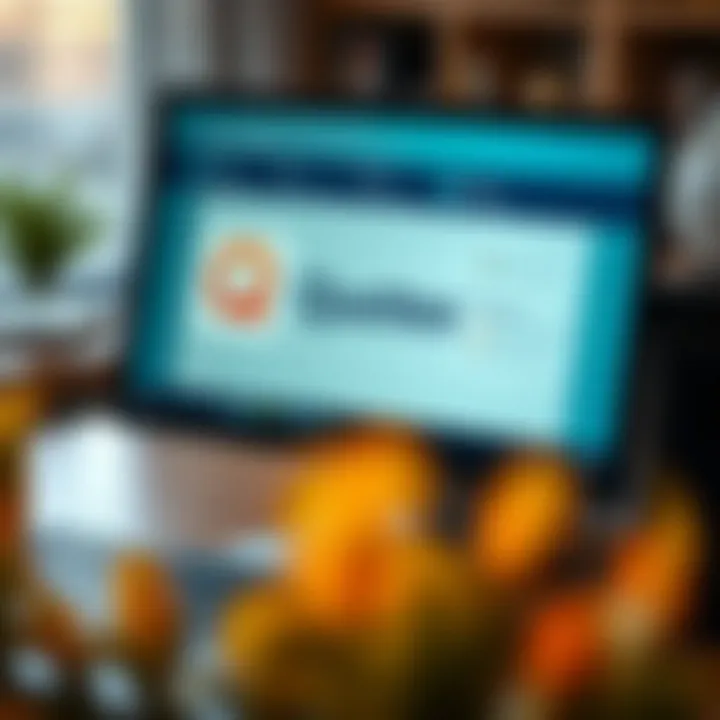 Illustration of installation process for Quotex app on a personal computer with clear user interface icons