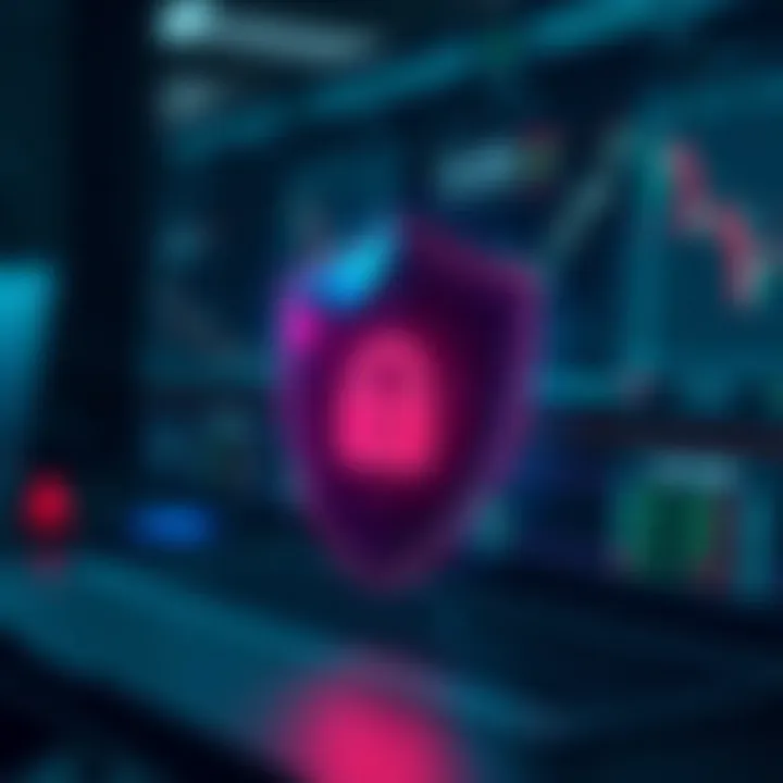 Illustration of a shield symbolizing account protection and security tips for online trading platforms