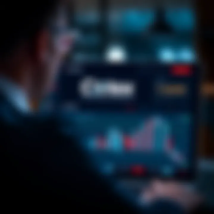 Secure online investment platform interface demonstrating Cotex Corretora's technology and security features