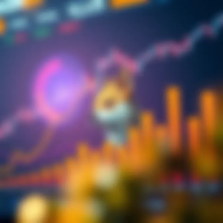 Graph showing Dogecoin's influence on cryptocurrency market trends and investment growth