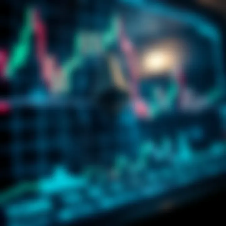 Graph showing Ethereum price trends and market fluctuations