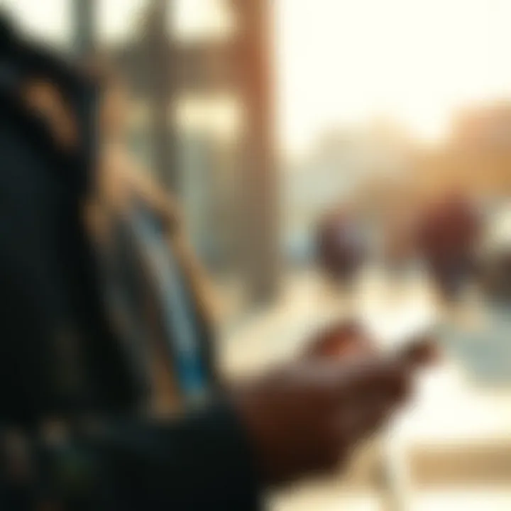 Visual representation of quick financial approval using mobile technology and secure digital interfaces