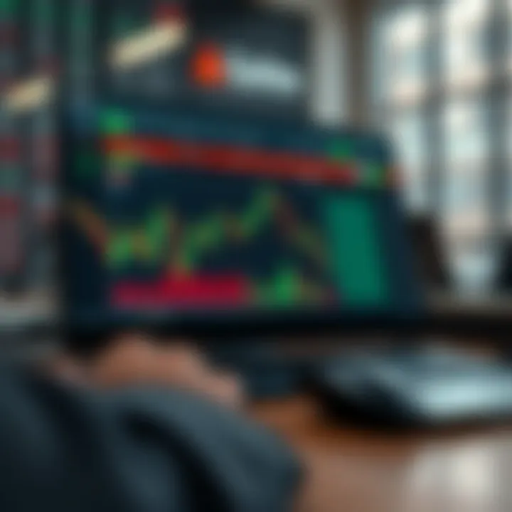 Graphical representation of trading strategies and risk management techniques on Quotex Trader