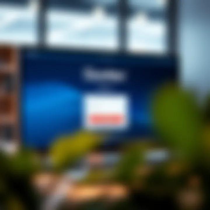 Interface showing the login screen of the Quotex demo account on a computer display