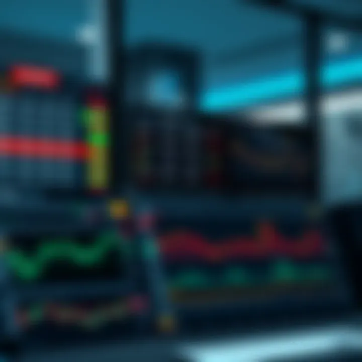 Dashboard with trading indicators and asset selection options for efficient decision making