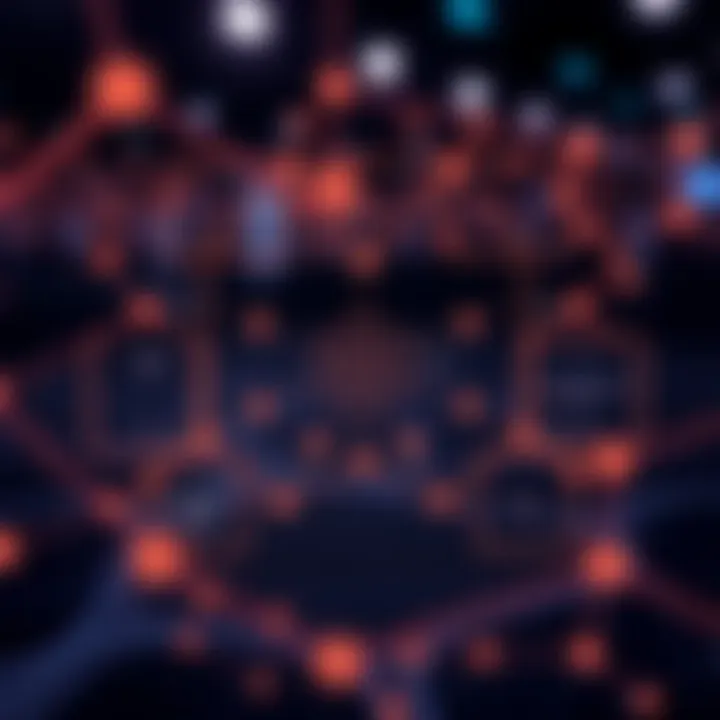 Diagram illustrating the architecture and components of the Polkadot blockchain network