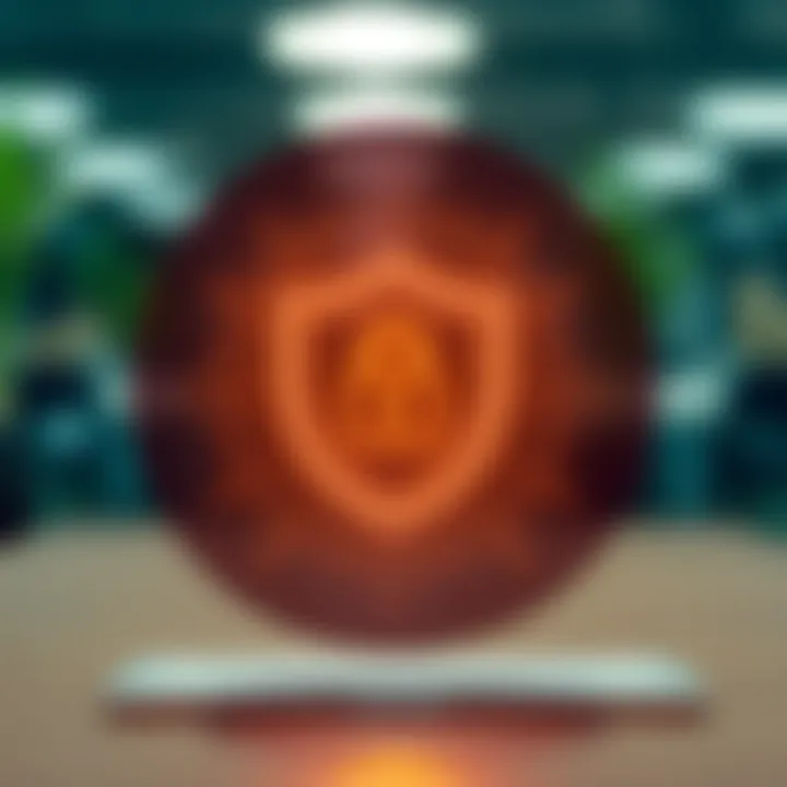 Security shield icon representing online account safety and protection