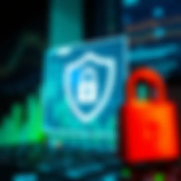 Secure login concept with a shield icon representing account protection on Quotex