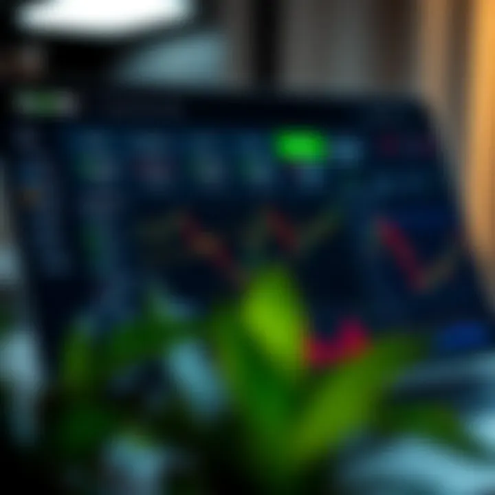 Dashboard view of Quotex demo account showing trading tools and virtual balance