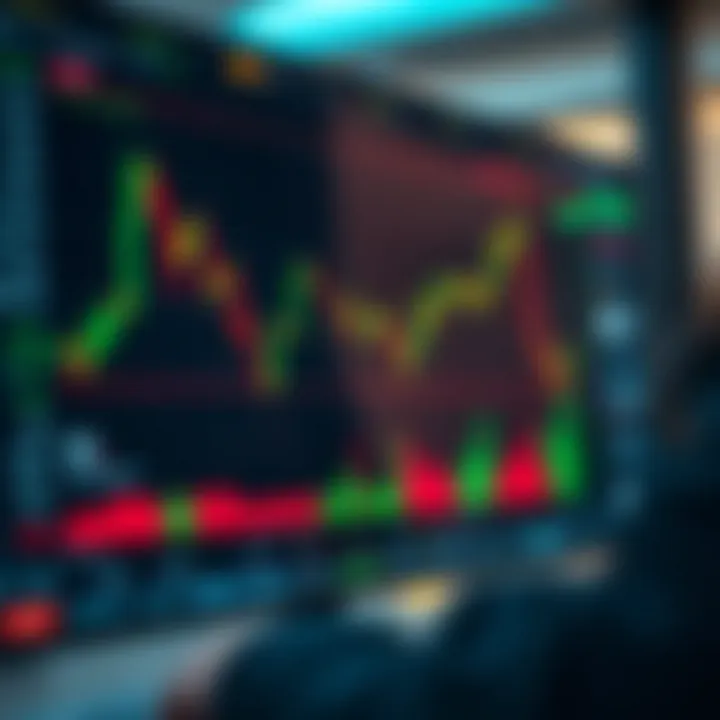 User interface displaying digital asset trading charts and options on Quotex platform