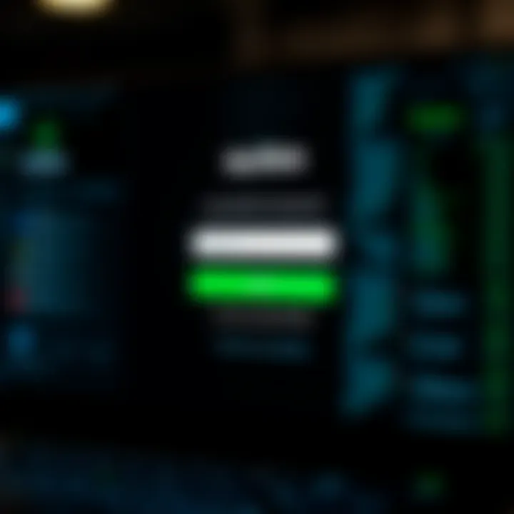 User interface showing the login screen of the Quotex platform with fields for username and password