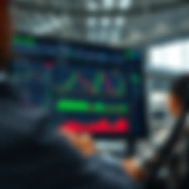 Interface of an online trading platform showing various digital asset options and trading charts