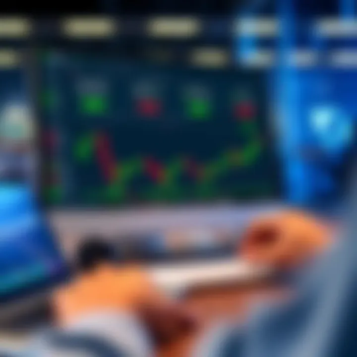 User interface of Quotex trading platform showcasing various financial instruments and trading options