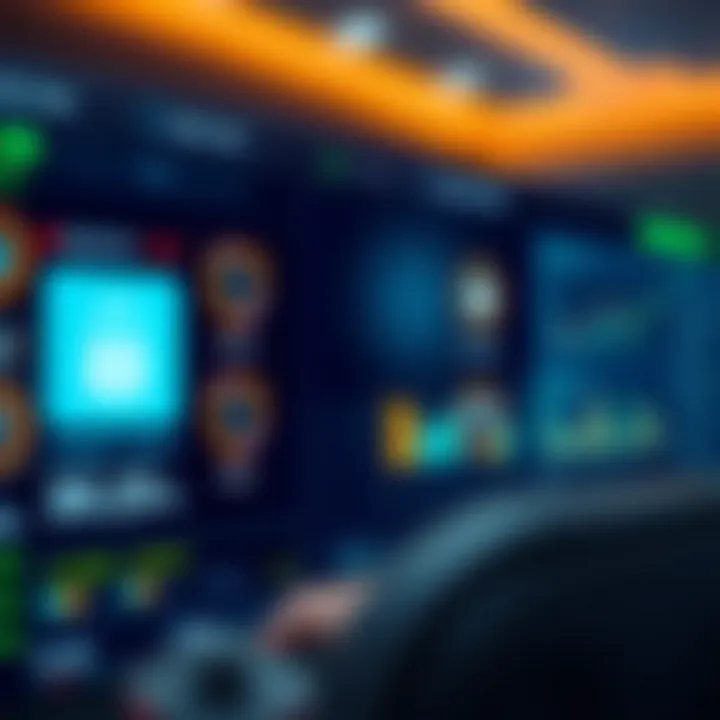 Secure digital platform interface showing financial data and safety icons