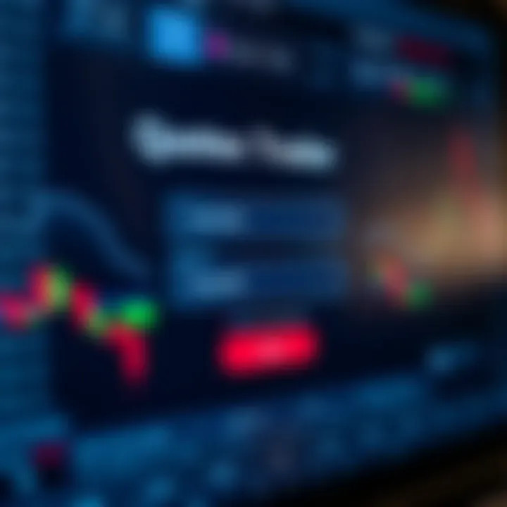 Secure login screen for Quotex Trader platform showing username and password fields