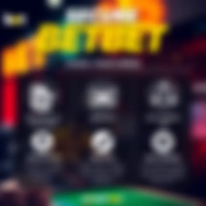 Graphic showing secure betting features with icons for registration, deposits, and safe gaming tips