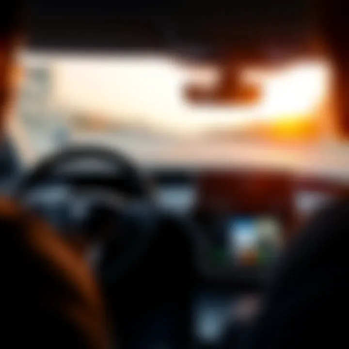 Dashboard and touchscreen interface of Tesla Model Y highlighting advanced technology and user-friendly controls