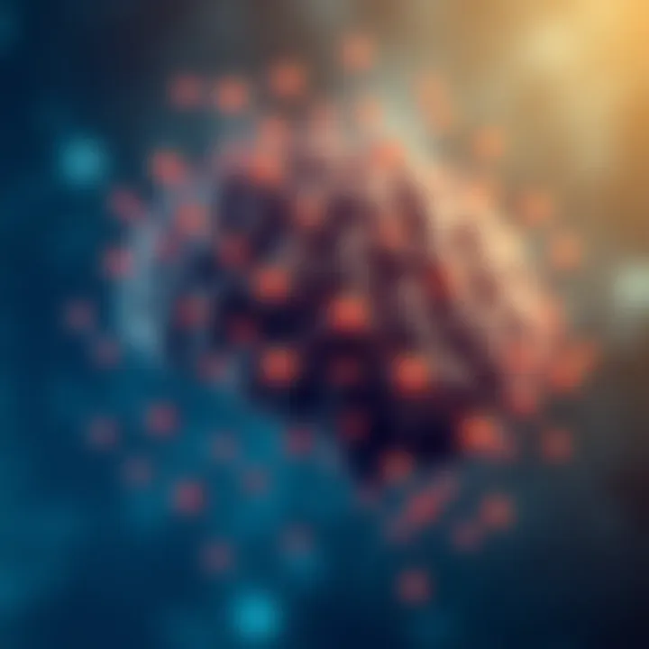 Understanding the Concept of IQ and Cognitive Abilities Illustration of a brain with interconnected nodes representing intelligence and cognitive abilities