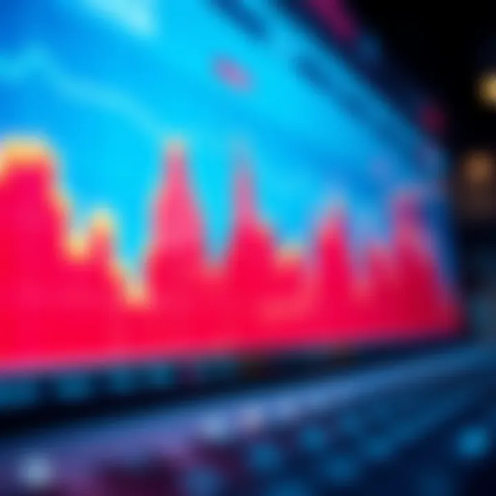Graph showing Uniswap decentralized exchange trading volume and liquidity trends