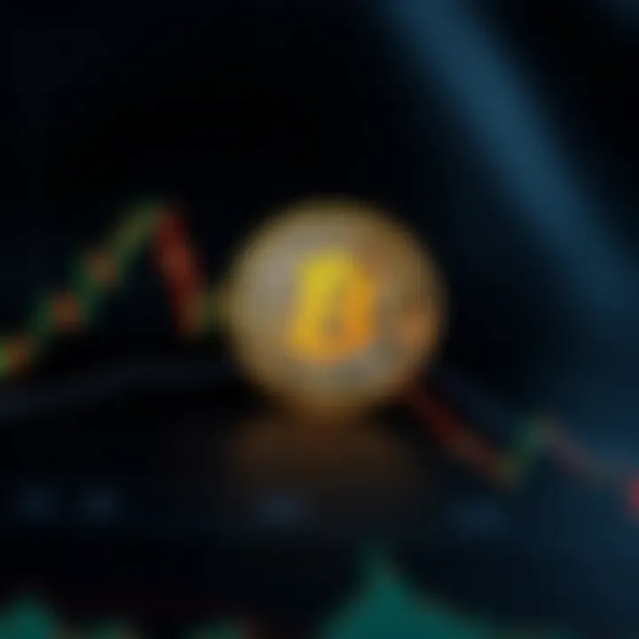 Graph showing Bitcoin price fluctuations over recent months with market trend lines