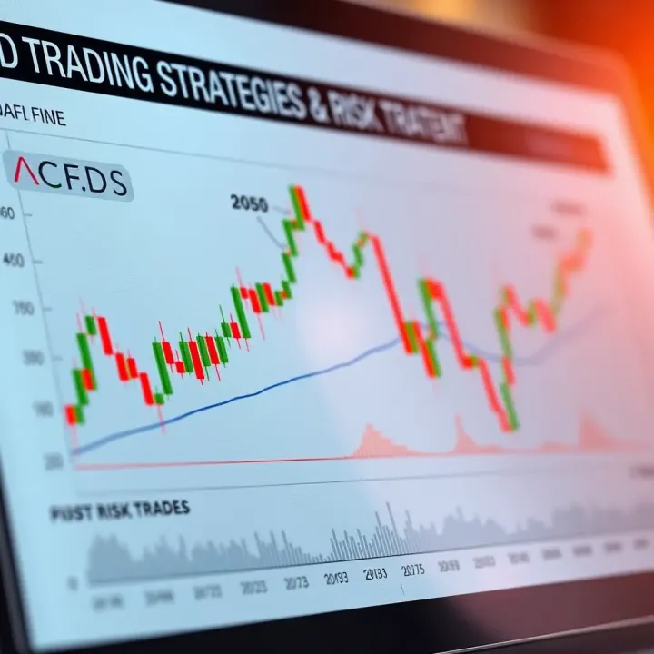 CFD Trading Strategies and Risk Management Graph showing essential strategies and risk management tips for CFD trading