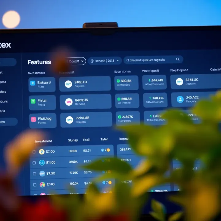 Quotex Dashboard with Investment and Deposit Features Dashboard view of Quotex platform displaying investment options and secure deposit methods