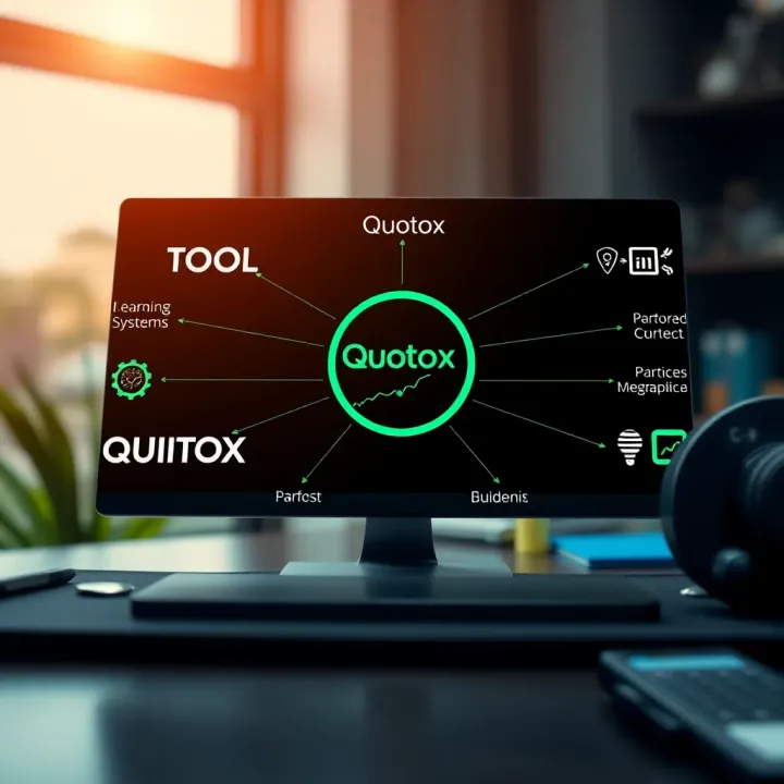 Quotox Platform Integration with Business Systems Diagram illustrating Quotox system integration with various business tools