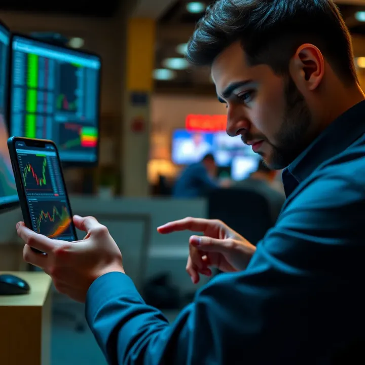 User creating a Pocket Option demo account on a digital device to practice trading strategies