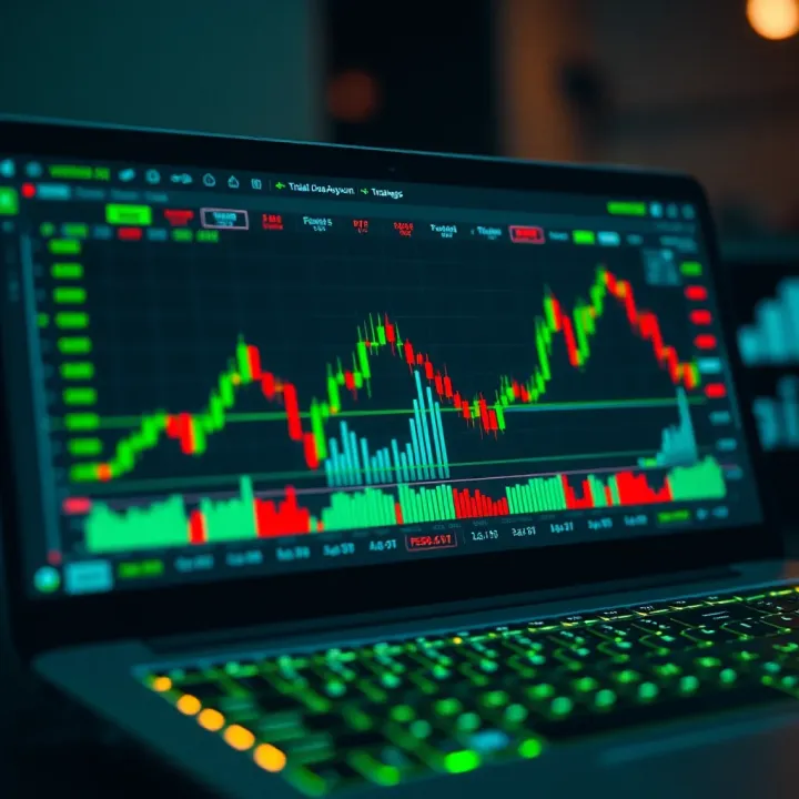 Graphical representation of trading strategies and risk management on a virtual account