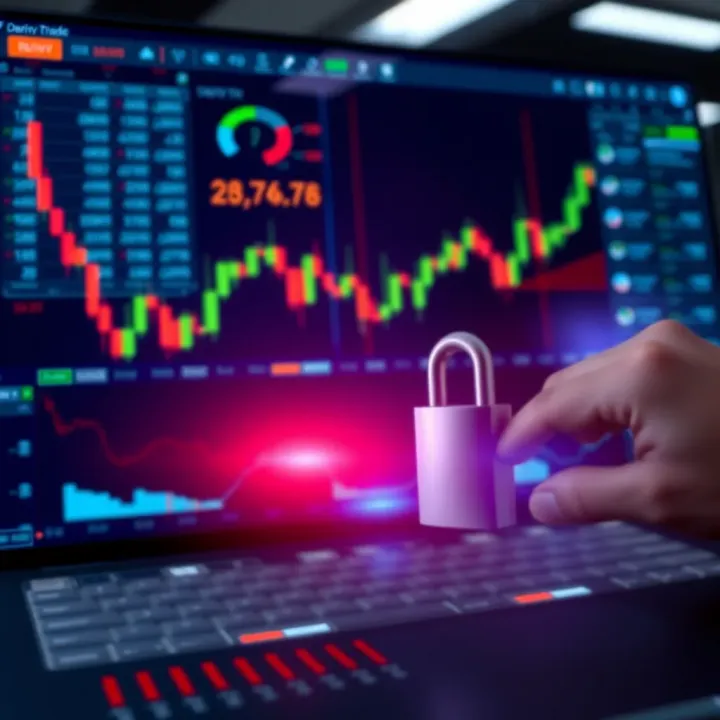 Illustration of security features and regulatory compliance in financial trading platform