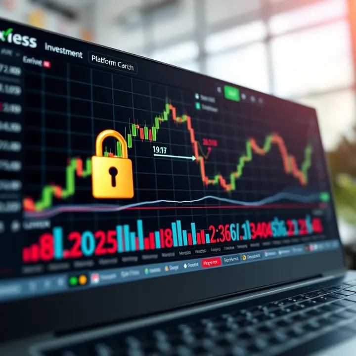 Exness Investment Platform Security Overview Secure online investment platform interface with charts and secure lock icon
