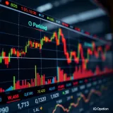 Graph displaying currency exchange rates fluctuating on a digital trading platform