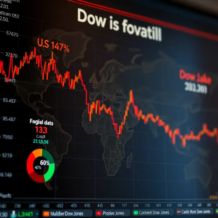 Global economic map illustrating factors impacting Dow Jones performance
