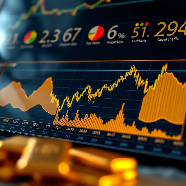 Chart showing key indicators impacting gold market and investment strategies
