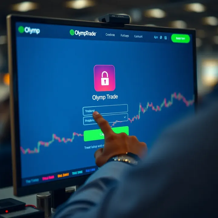 User entering credentials on a digital trading platform login screen