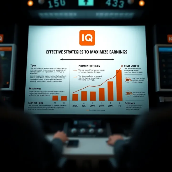 Graphic showing promotional strategies and tips to maximize earnings within digital marketing platforms